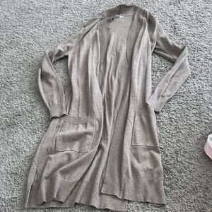 Elegant Tan Women's Sweater Cardigan